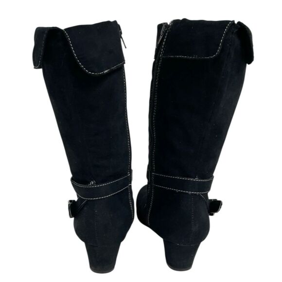 Zodiac Sidney Black Suede Cozy Mid-Calf Winter Boot Women's Size 4 - Picture 5 of 9